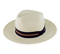 Failsworth Millinery Regimental Panama Hat in Bleach, size: XL