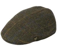 Failsworth Millinery Stornoway Harris Tweed Flat Cap (Latest Version) in Pattern 5080 - Brown, Size: Large (59cm)