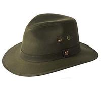 Failsworth Millinery Wax Drifter Fedora (Latest Version) in Olive, size: Small (55cm)
