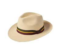 Failsworth Regimental Panama Straw Hat Hand Made in Ecuador (as8, Numeric, Numeric_7, Natural, 57cm)