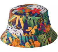 Failsworth Reversible Cotton Bucket Sun Hat in Tango, Size: Small-Medium