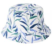 Failsworth Reversible Cotton Bucket Sun Hat in White, Size: Large-XL