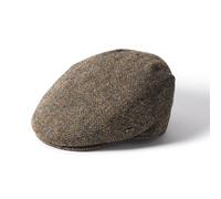 Failsworth Stornoway Harris Tweed Flat Cap - Brown - Size: Small