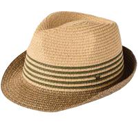 Failsworth Straw Trilby Hat, UPF40+, Diamond Crown, 5cm Brim, Multiple Sizes (UK, Alpha, L, Olive)