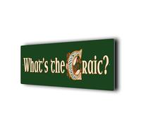 Failte Sign Irish Welcome Sign, Celtic knot sign, Dibond Aluminum Composite, Irish Luck Green, Weatherproof and Waterproof, Pre Drilled Holes (610mm X 203mm)
