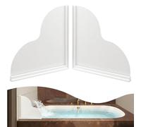 FAILUN Shower Splash Guard, 2pcs Bathtub Splash Guard with Adhesive, Tub Splash Guards to Prevent Water from Splashing Out of Bath or Shower