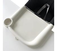 FAILUN Silicone Baby Dining Tray Competible with Inglesina Fast Table Chair & Other Hook-On High Chairs,Portable Clip-On Fast Table Chair Baby Tray, Dishwasher Safe & BPA Free (White)