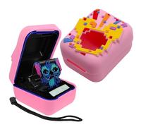 FAILUN Silicone Case for Bitzee Disney Interactive Toy Digital Pet, Shockproof and Protective Carrying Case for Bitzee Disney Virtual Electronic Pets with Lanyard(Pink Case for Bitzee Disney)