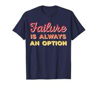 Failure is Always an Option T-Shirt, Men, Navy Blue, 3X-Large