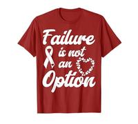 Failure is not an Option CHD Wear Red Heart Health Awareness T-Shirt
