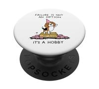 Failure Is Not An Option It's A Hobby Funny Beagle PopSockets Adhesive PopGrip