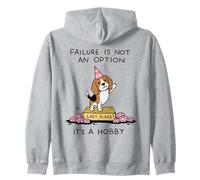 Failure Is Not An Option It's A Hobby Funny Beagle Zip Hoodie
