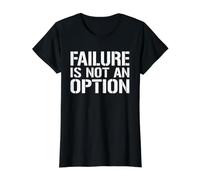 Failure is NOT an Option Value Graphic T-Shirt, Women, Black, M