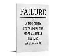 Failure Quote Motivational Vintage Style Poster Set - Wall Decor, Aesthetic Canvas Painting for A Cozy Homer 20x30inch(50x75cm)