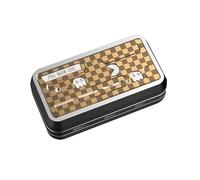 Faimocas Metal Fidget Slider for Adults - Premium Stainless Steel EDC Stress Relief Toy, Smooth Sliding with Crisp Click-Clack Sound & Resonance, Ideal Gift for Focus & Relaxation