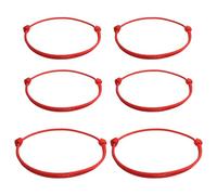 FAINCA 4 x red bracelet protection, 2 x anklets, Kabbalah bracelet, red string bracelet, unisex design, symbolises happiness for the way to work and to wear on New Year, birthday