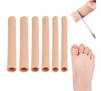 FAINCA 6 Pieces Silicone Toe Protectors Can Be Cut Freely Protect Fingers Feet Elastic Zehenschutz Protect Me to Prevent Calluses Blisters Ingrown Nails Problems