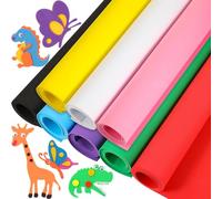Fainne 8 Pcs Craft Foam Sheet Roll, 39''x13'' Colorful EVA Foam Sheet for Valentine's Day Craft Classroom Bulletin Board Cutout Hanging Decor Wedding Favors DIY Projects(1.5 mm Thick,Classic Colors)