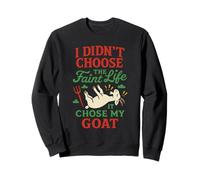 Fainting Goat Meme Goat Lover Gift Funny Farm Animal Sweatshirt