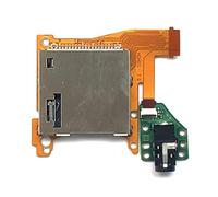 FainWan Replacement Game Cartridge Socket Board with Headphone Jack Port Assembly Game Card Reader Slot for Nintendo Switch Lite HDH-001 HDH01