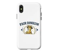 Fair Dinkum Gday Mate Kangaroo Australia Aussie Shirt Case for iPhone X/XS