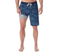 Fair Harbor The Anchor -- Men’s Swimsuits with BreezeKnit™ Liner, 8-inch Inseam -- Anti- Chafe, Performance Swim Trunks, Grey Floral - New, XXL