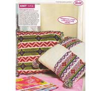 Fair Isle Cushion Covers 2 designs Knitting Pattern: Measurements 40cm x 40cm: Materials Rowan Wool Cotton DK (Let's Knit Magazine Pull Out Pattern)