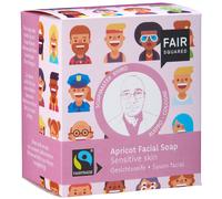 Fair Squared Apricot Facial Soap with Cotton Soap Bag - Sensitive Skin - 2 x 80g