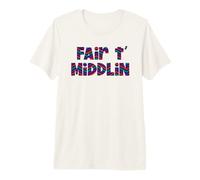 Fair t' middlin' Yorkshire Northern Slang Dialect Premium T-Shirt