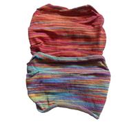 FAIR TRADE COTTON HIPPY BOHO ELASTICATED HAIR BANDANA BANDS ACCESORIES - 2 PACK (Pack A)