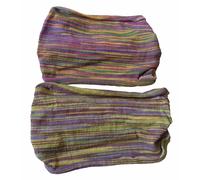 FAIR TRADE COTTON HIPPY BOHO ELASTICATED HAIR BANDANA BANDS ACCESORIES - 2 PACK (Pack M)