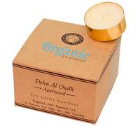 Fair Trade Dehn Al Oudh Agarwood Scented Tealight Candles - Pack of 12