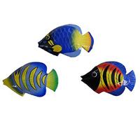 Fair Trade Hand Painted Colourful Balinese Kissing Fish Fridge Magnets (pack of 3)