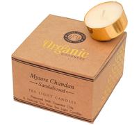Fair Trade Mysore Chandan Sandalwood Scented Tealight Candles - Pack of 12