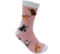 Fair Trade Pink Cat Bamboo Socks - UK3-7