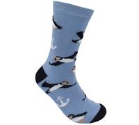 Fair Trade Puffins & Anchors Bamboo Socks - UK 7-11