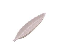 Fair Trade White Ceramic Leaf Incense Holder 27.5cm