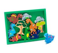 Fair Trade Wooden Dinosaur Play Set