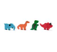 Fair Trade Wooden Dinosaur Toys - Set of 4