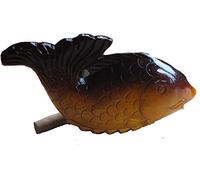 Fair Trade Wooden Fish Rasp Percussion Instrument