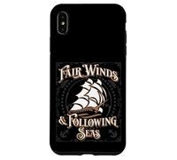 Fair Winds and Following Seas Nautical Themed Naval Phrase Case for iPhone XS Max