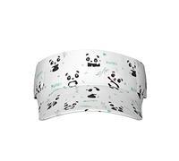 FAIRAH Panda Bamboo Print Protected Under The Sun with Adult Sunscreen Visor Cap