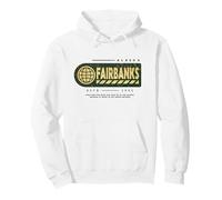 Fairbanks Alaska - Fairbanks Travel Stamp Pullover Hoodie