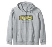 Fairbanks Alaska - Fairbanks Travel Stamp Zip Hoodie