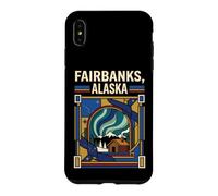 Fairbanks Alaska Flag Northern Lights Travel Graphic Case for iPhone XS Max