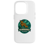 Fairbanks Alaska Moose Cow and Calf Northern Animals Case for iPhone 14 Pro