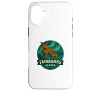 Fairbanks Alaska Moose Cow and Calf Northern Animals Case for iPhone 16 Plus