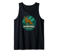 Fairbanks Alaska Moose Cow and Calf Northern Animals Tank Top
