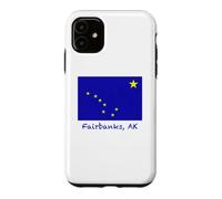 Fairbanks Alaska USA Flag Souvenir Case for iPhone 11