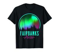 Fairbanks Alaska Vacation Travel Northern Lights Alaskan T-Shirt